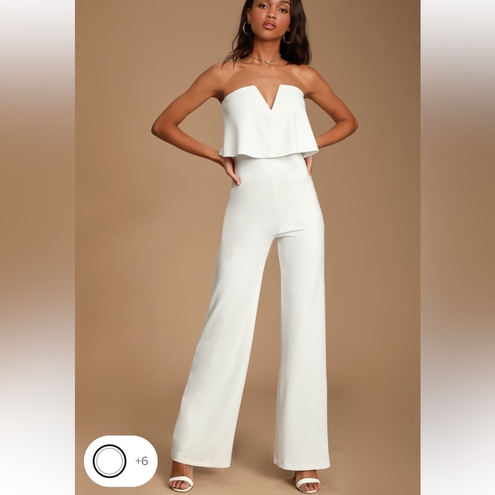 Lulu’s bridal jumpsuit🤍💍✨